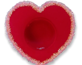 Tinsel Heart Hat (Rim)