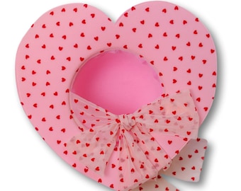 Skip a Beat Heart Hat in Pink