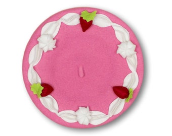 Pink Velvet Cake Beret