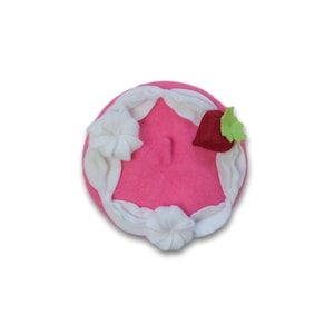 Pink Velvet Cake Pet Beret