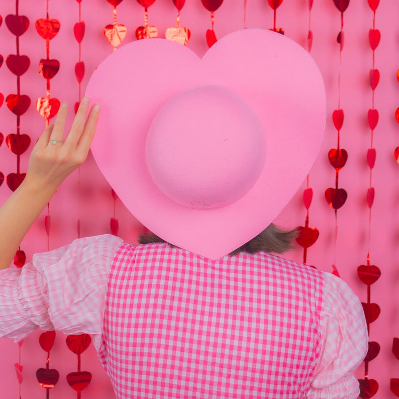 Skip a Beat Heart Hat in Pink image 6