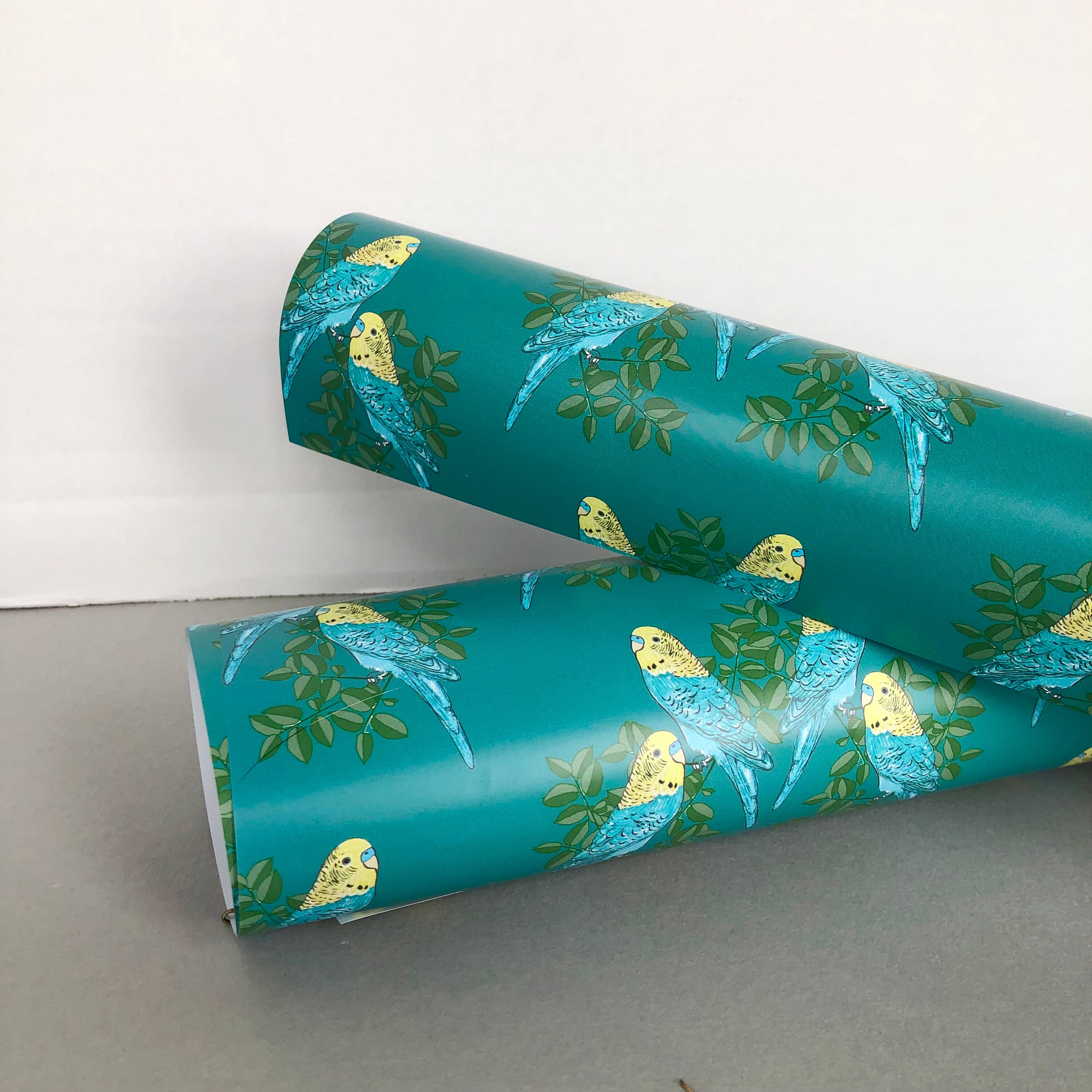 Budgies Wrapping Paper Gift Wrap Wrapping Paper 2 sheets Etsy