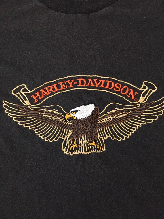 Vintage 80s Harley Davidson Motorcycles Rocky’s L… - image 2