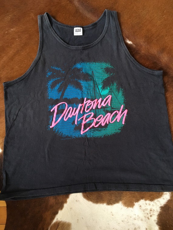 Vintage 90s Daytona Beach Florida Beach Souvenir T