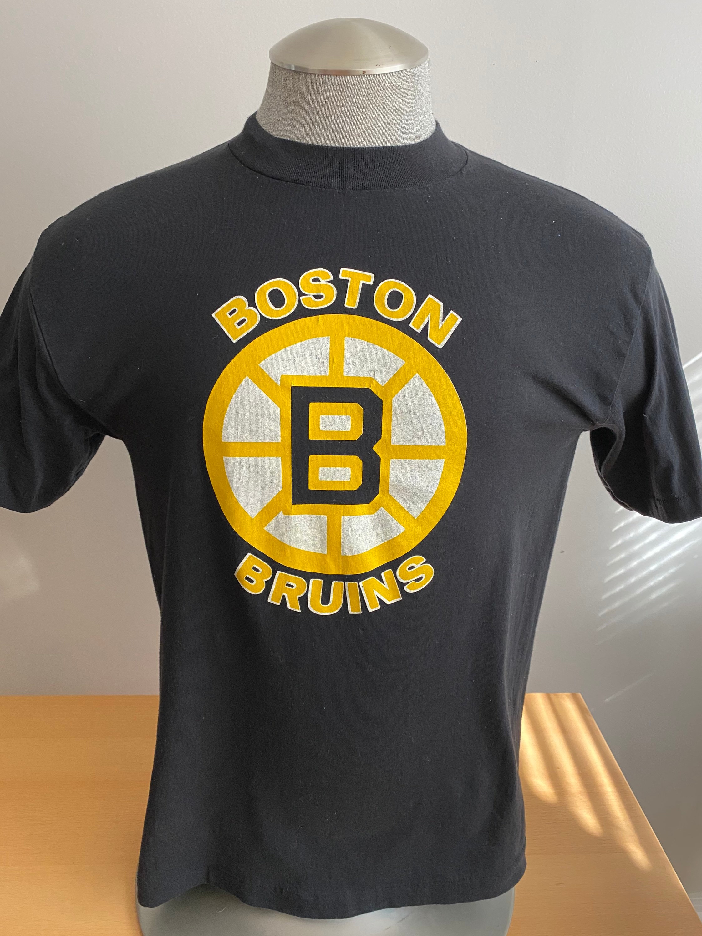 Vintage 80s Boston Bruins Champion T-Shirt Medium Playoffs NHL
