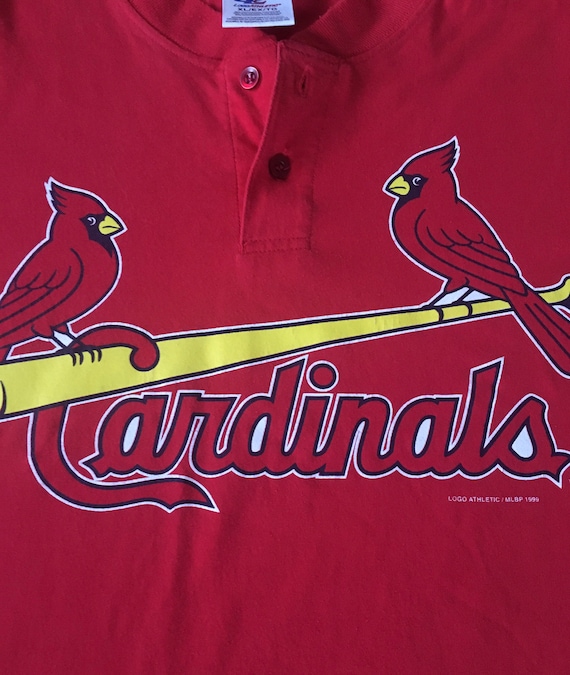 Vintage 90s St. Louis Cardinals MLB Baseball Logo Athletics 