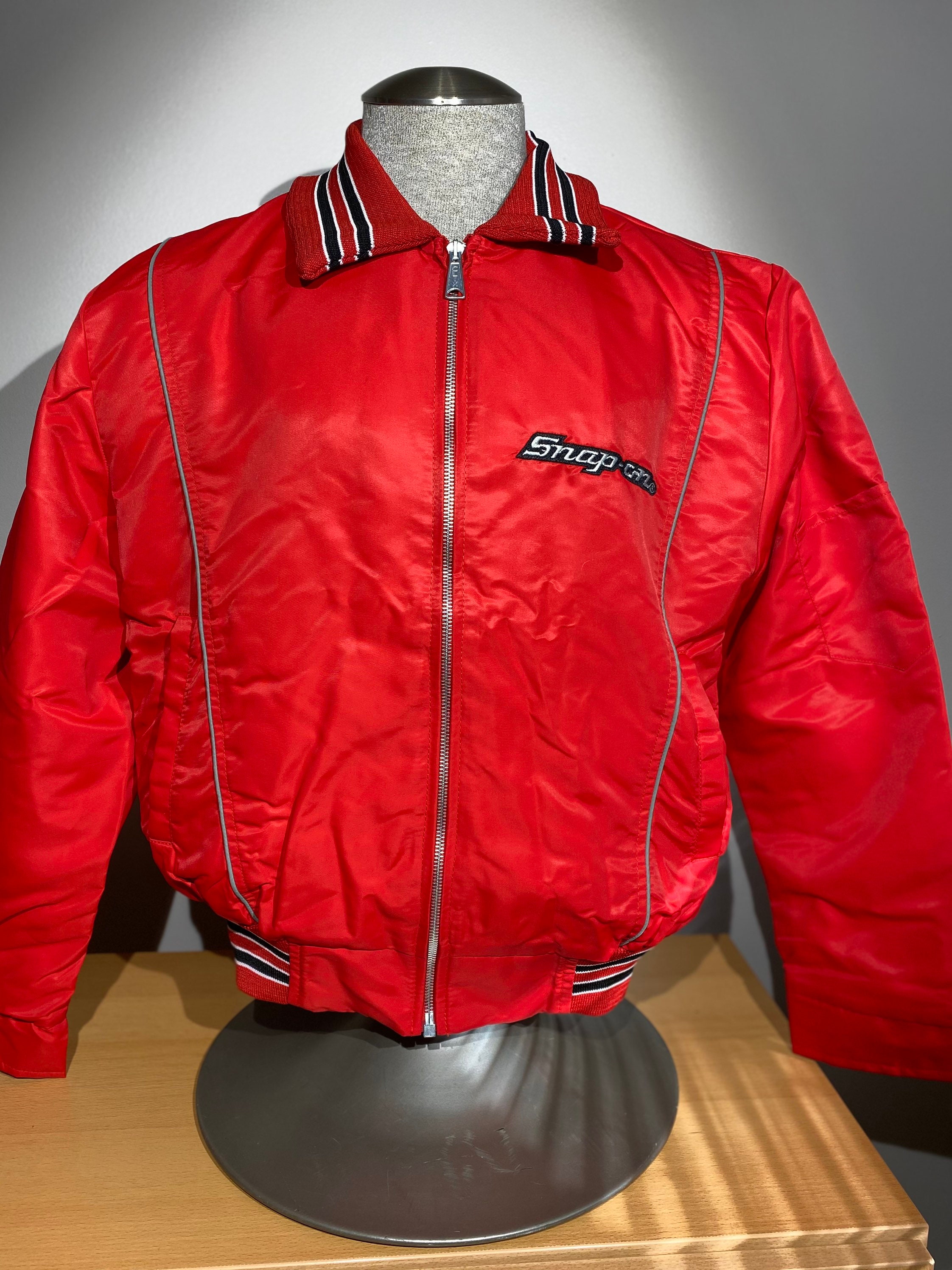 Red Satin Bomber Jacket - Etsy 