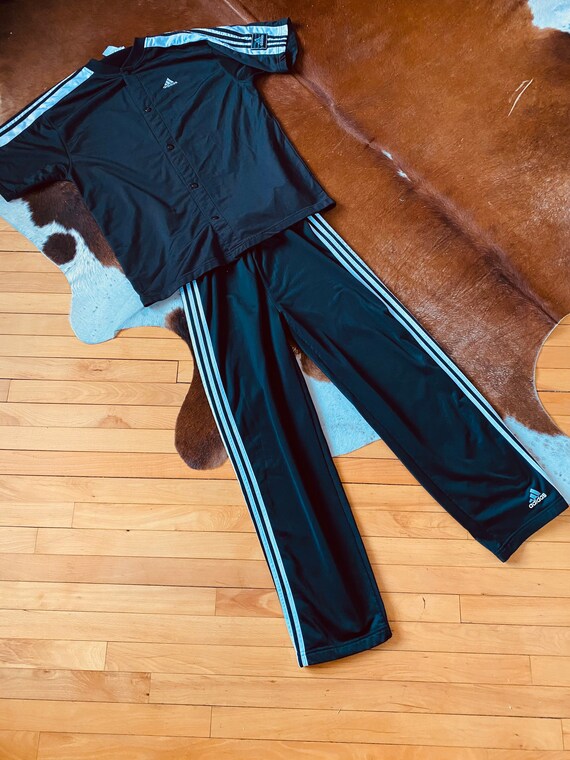 Vintage 90s Adidas Warm Up Tear Away Basketball Socce Gem
