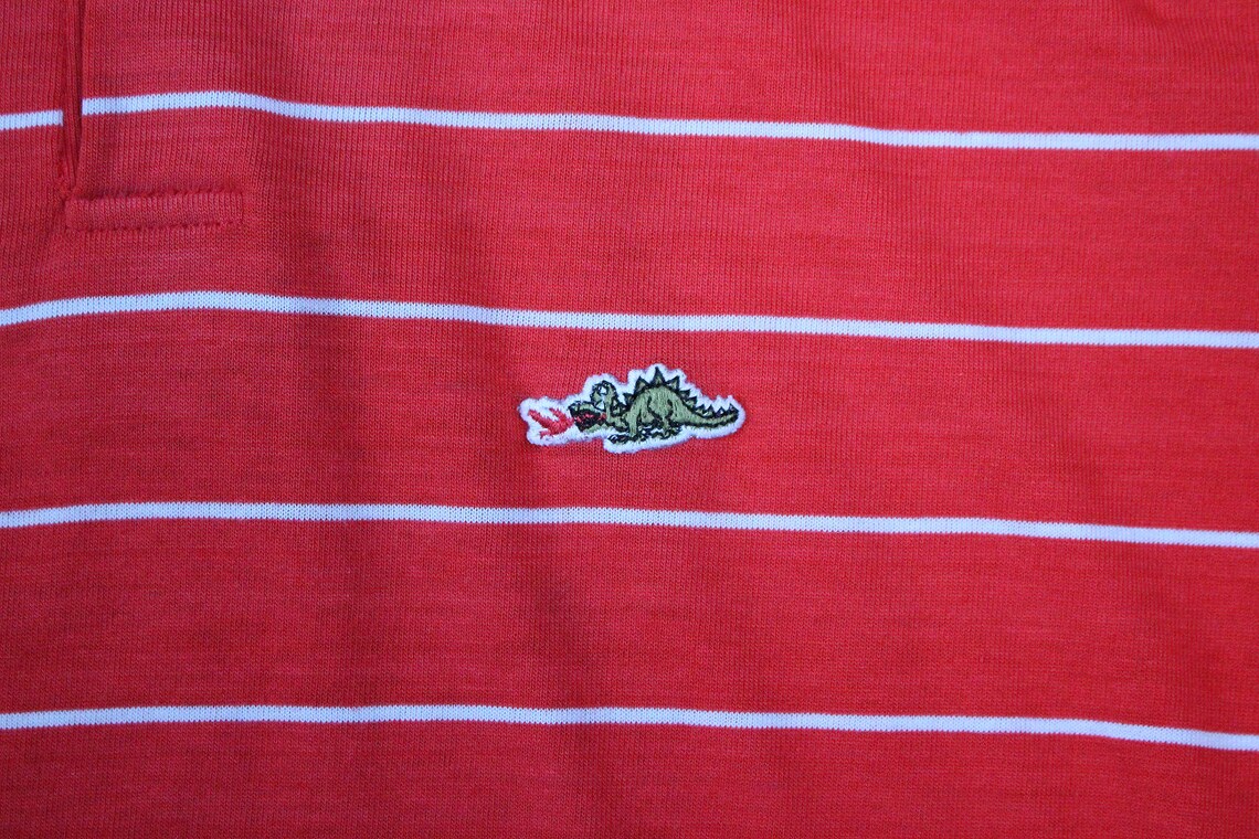 Vintage 80s Sears Dragon Lacoste Red Golf Polo Surf White | Etsy