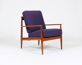 1960s Danish Teak Lounge Chair by Grete Jalk for France and Son. MCM Armchair