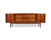 Vintage 1960s Christian Linneberg Long Danish Rosewood Credenza. MCM. Danish