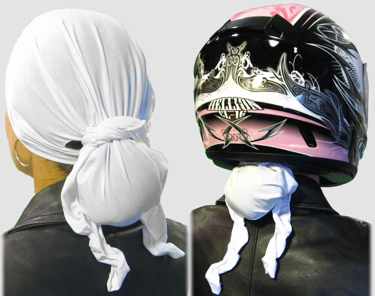 Angel White Cool/dry Women's Helmet Liner/do-rag. End Helmet Hair. No ...