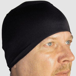 WickIt! Cool/ Dry Helmet Liner in Black. Helps Stop Helmet Hair!