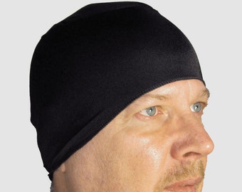 WickIt! Cool/ Dry Helmet Liner in Black. Helps Stop Helmet Hair!