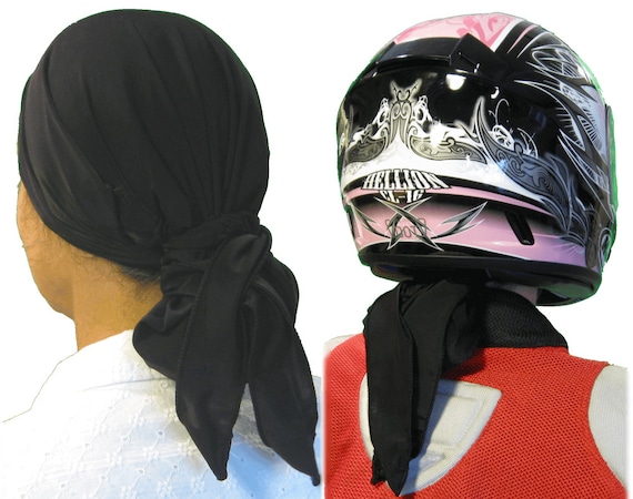 cloth wrapped motorcycle helmet Ultralight Cool Black Motorcycle Helmet Liner: No Helmet Hair