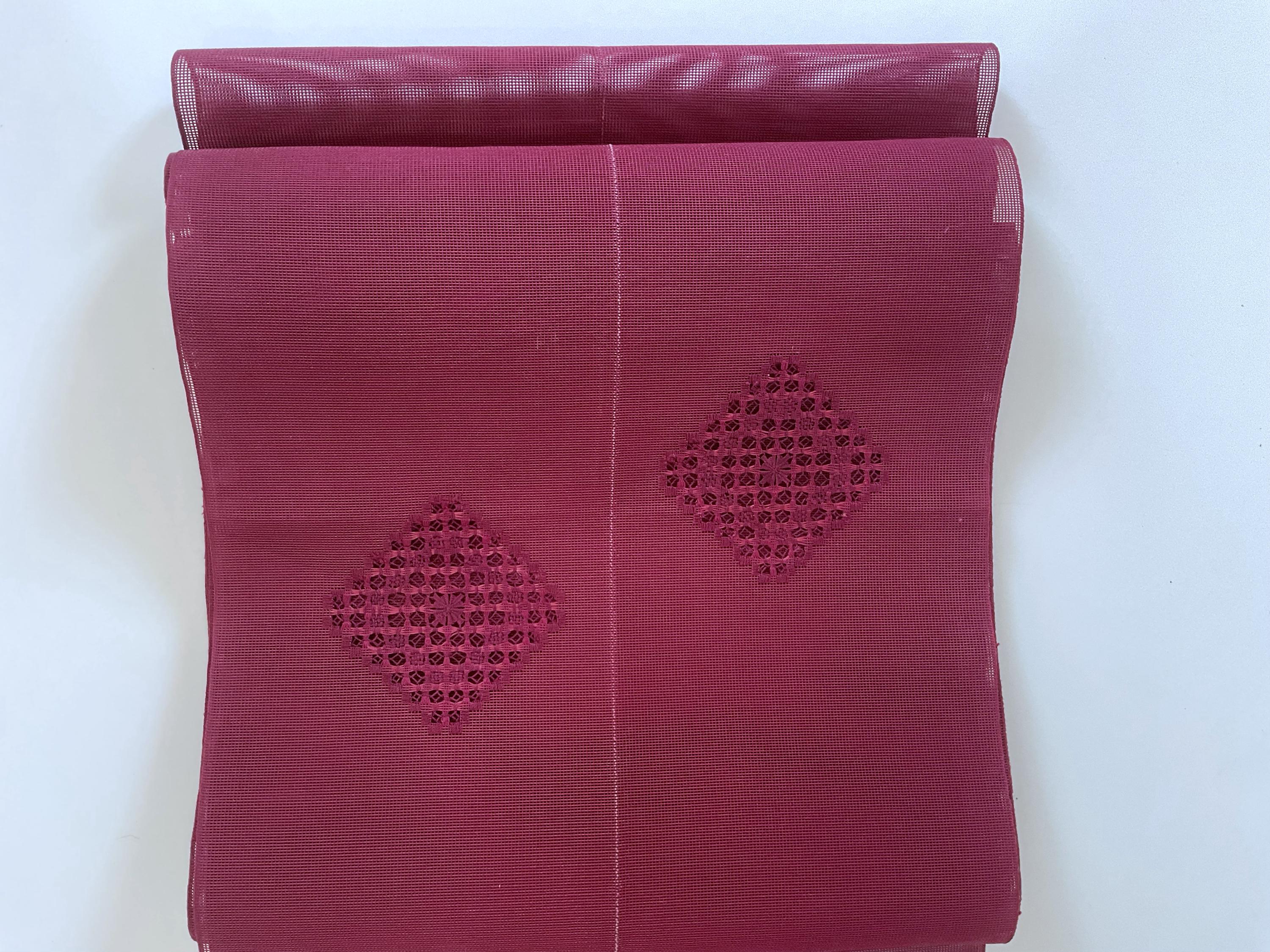 Vintage Purple Obi Belt: Transparent Japanese Kimono Sash - Etsy display picture 1