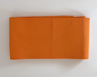 Orange Hanhaba Obi, Orange Vintage Cotton Obi, Japanese Casual Obi Belt, Vintage Hanhaba Obi