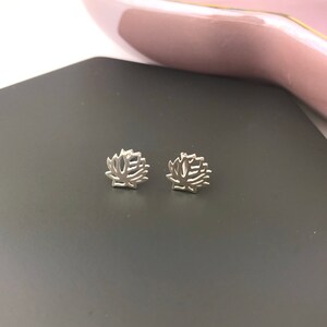 SterlingSilber Lotusblüte Ohrstecker