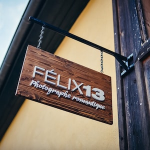 Custom wood sign - Business sign for outside - Store sign - Wooden logo sign - Office sign - Personalized sign - Last name sign - Blade sign