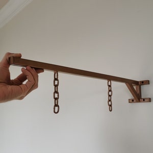 Individual Sign Bracket, Industrial Sign Bracket, Metal Holder for Sign, Chains, Wall Hanging - Any sizes , Metal forging, Metal welding