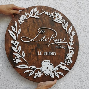 Custom wood sign - Business sign for outside - Store sign - Wooden logo sign - Office sign - Personalized sign - Last name sign - Blade sign
