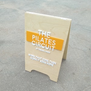 Sidewalk Sign - Pavement Sign - Ground sign - Any Size - Any Form - Personalised Word - Store sign