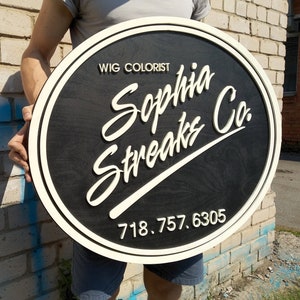 Custom wood sign - Business sign for outside - Store sign - Wooden logo sign - Office sign - Personalized sign - Last name sign - Blade sign