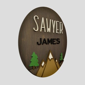 3D Namensschild Kinderzimmer aus Holz, Kinderzimmer Dekor