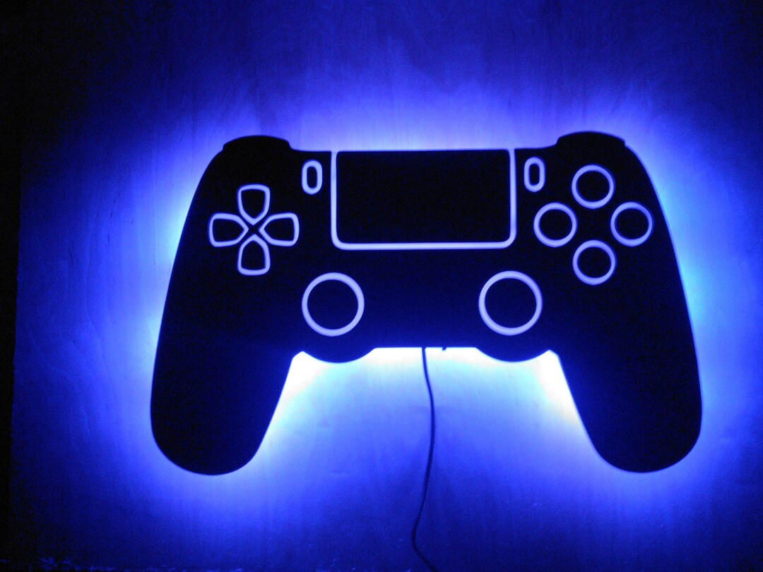 Ps4 Controllers Sign Playstation 4/ Xbox One Controller Lighting Sign Family Sign Logo Sign ...