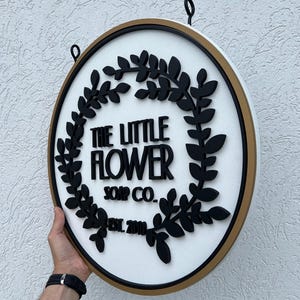 Custom wood sign - Business sign for outside - Store sign - Wooden logo sign - Office sign - Personalized sign - Last name sign