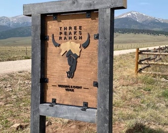 Custom Wood Sign – Personalized Outdoor Store Sign - Business Logo Sign