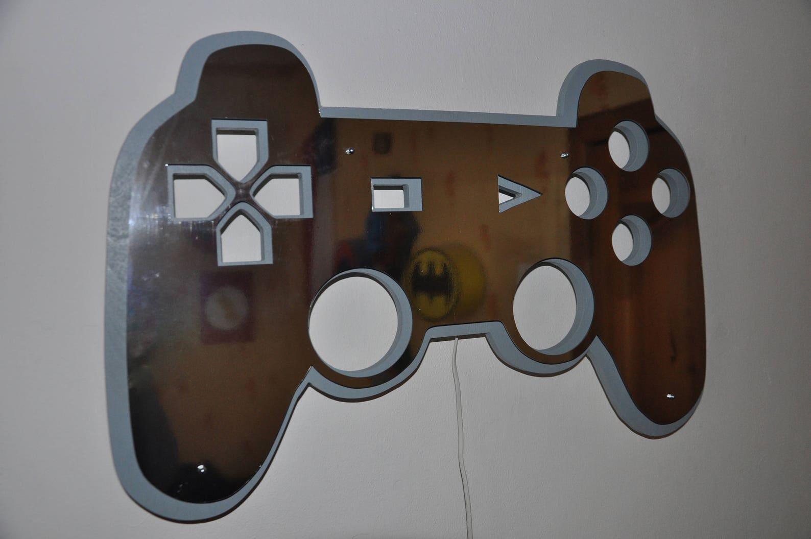 Playstation Lighting Sign Siluet Wall Art Illuminated LED Etsy