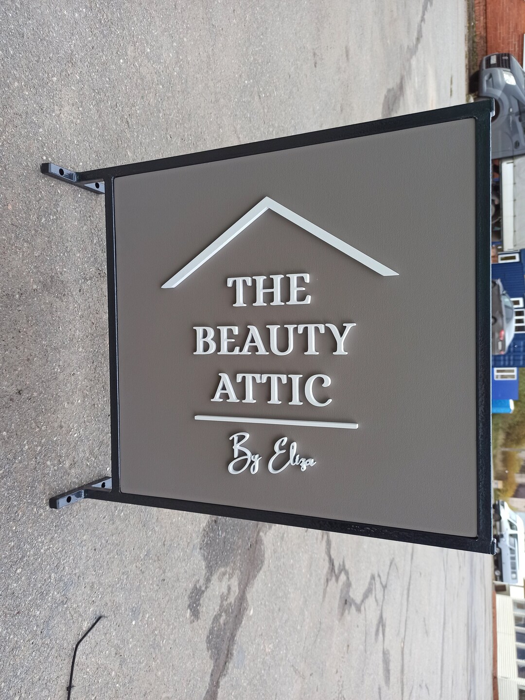 Individual Sign Bracket Industrial Sign Bracket Metal Holder Etsy