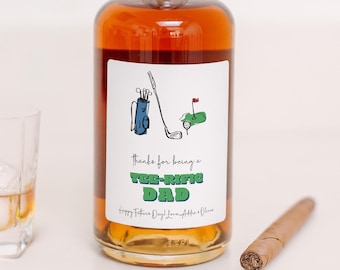 Personalized Bottle Label • Father's Day Glossy Waterproof Sticker for Wine or Liquor Bottles