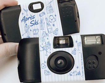 Après Ski Camera Wrap Sticker • Bachelorette Birthday Party Label