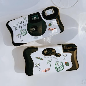 Sticker for Disposable Camera • Dirty 30 Martinis Camera Wrap • Label Only