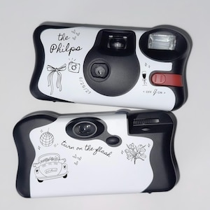 Wedding Disposable Camera Wrap Sticker • Personalized Label Only