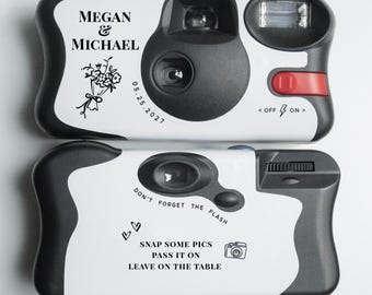 Wedding Camera Label - Sticker Only - Disposable Camera Cover