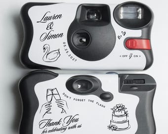 Wedding Camera Label - Sticker Only - Disposable Camera Cover