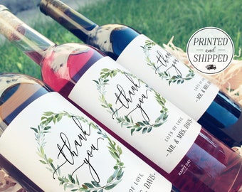 Wedding Wine Labels Etsy