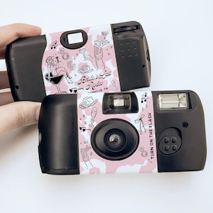 Nashville Bachelorette Camera Wrap • Disposable Camera Sticker Label