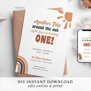 Printable or Digital Birthday Invitation Template Edit - Etsy