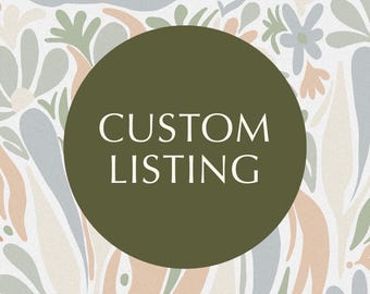 Custom listing for Lily