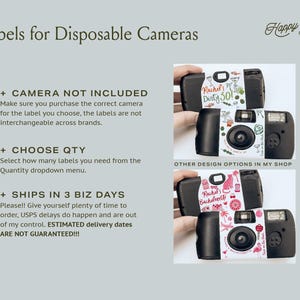 Bachelorette Party Camera Wrap • Last Toast On The Coast Design (Label Only) imagen 4