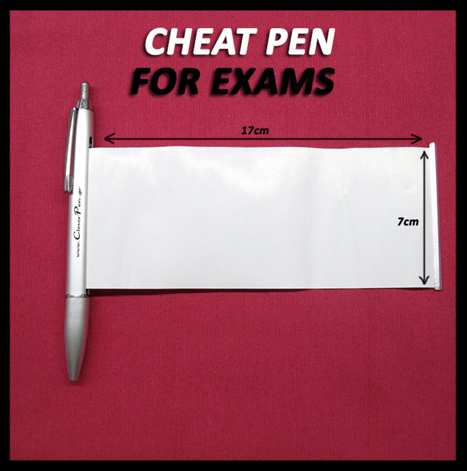Cheat Pen For Examsnotes Roll Out Clever Pen Etsy 