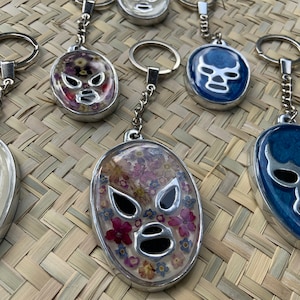 Luchador handmade keychain