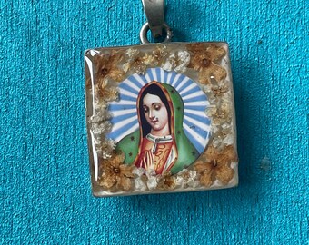 Virgen de Guadalupe handmade pendant