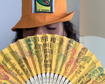 Frida Kahlo Handmade Paper Fan