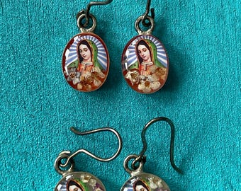 Virgen de Guadalupe handmade earrings