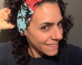 recycled fabric Frida Kahlo headband